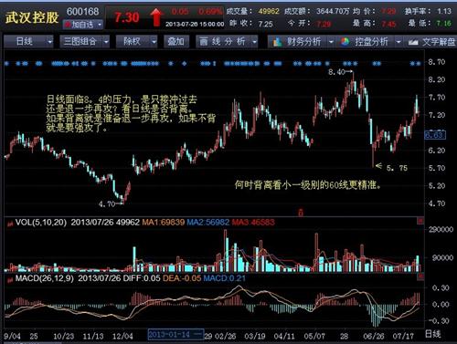 技术面分析武汉控股_武汉控股(600168)股吧_
