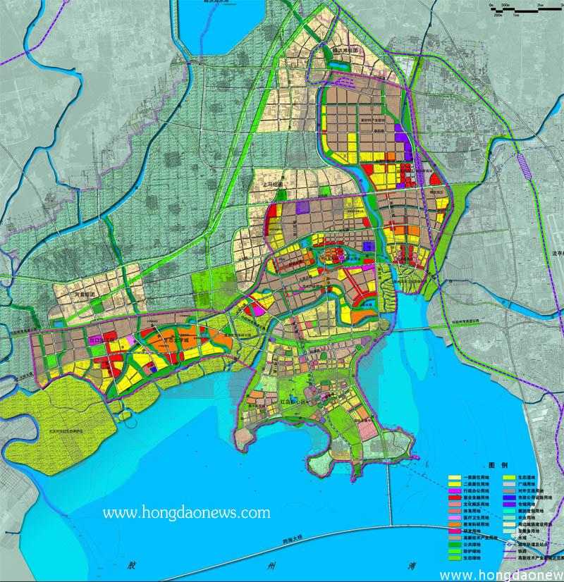 青岛高新区胶州湾北部区域规划图