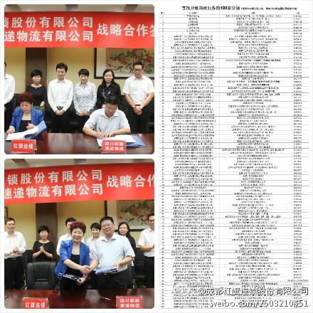 红旗连锁与四川省邮政速递物流有限公司签署战