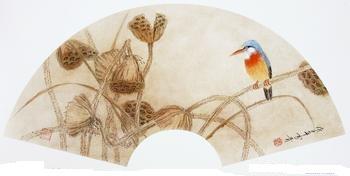 王老师小荷已成 荷尽已无擎雨盖,残荷犹有傲霜枝