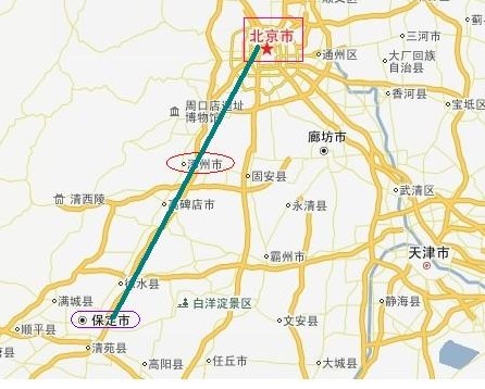 涿州 凌云股份地理位置 大量土地 北京301医院等单位