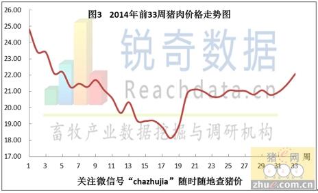 2014年前33周猪肉价格走势图_顺鑫农业(0008