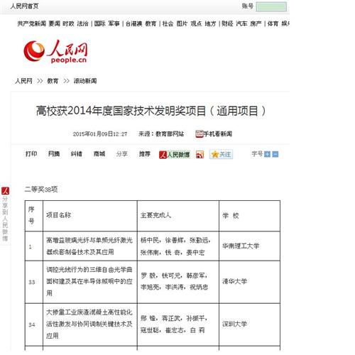 祝贺:勤上光电获2014年度国家技术发明奖_勤