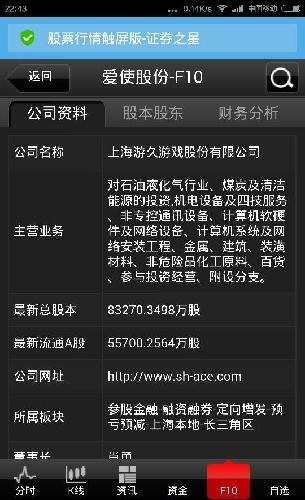 大家看看证券之星上的f10显示的名称已经改变