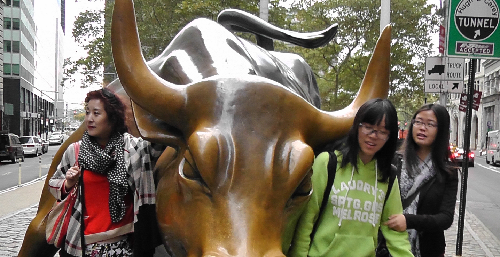 把华尔街大金牛送给002024_苏宁云商(00202