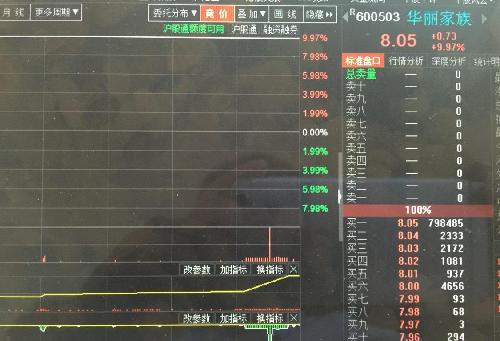 关于华丽今天尾盘成交量做的图 正解:在大盘三