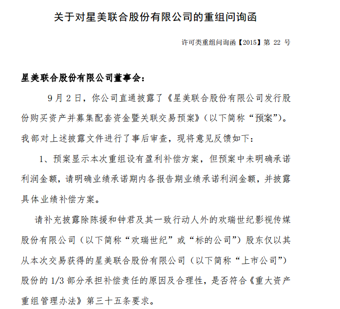 询问函要求最后回复时间为9月16日,复牌时间最晚应该在9月22日前后