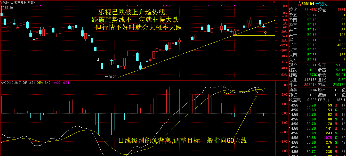 谁能根据这个图帮我技术分析一下乐视网的股票