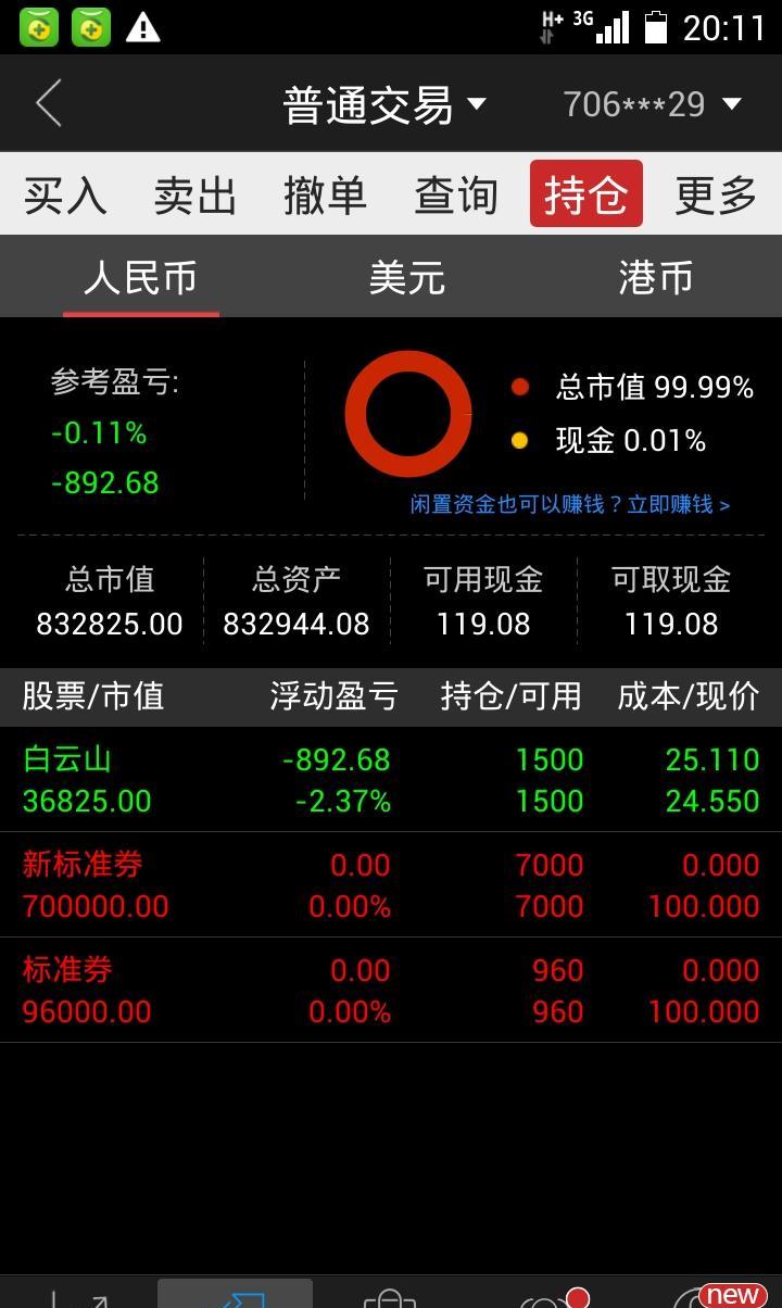 这是今天的最新账户余额