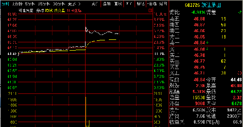 朗迪集团(603726)下午开盘后,瞬间暴涨7.91%