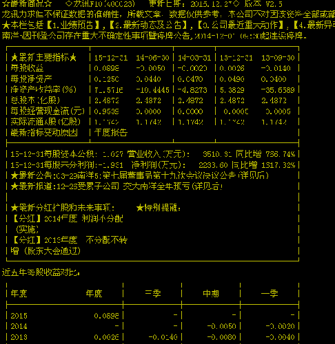 南洋5是三板中最净身而且具备返主板的第一股