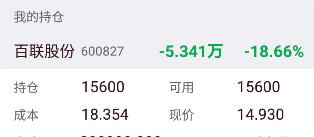 今日持仓。_百联股份(600827)股吧_东方财富