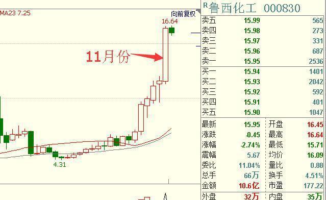 11月山东上市公司涨跌幅排行 鲁西化工涨幅超40%获第一