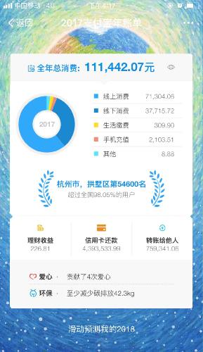 我刚截的支付宝账单,免得又说我装b