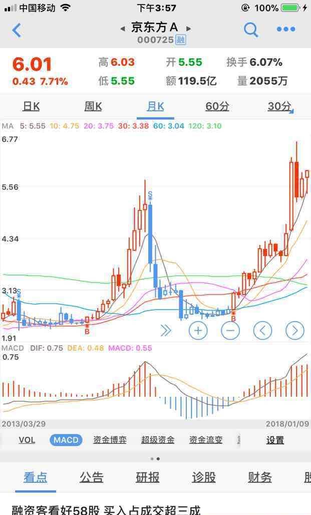 京东方科技集团公司股票将迎来新年第一!