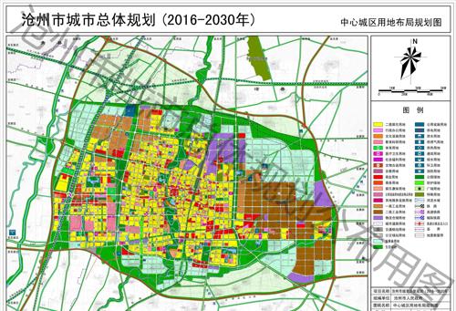 沧州市规划图