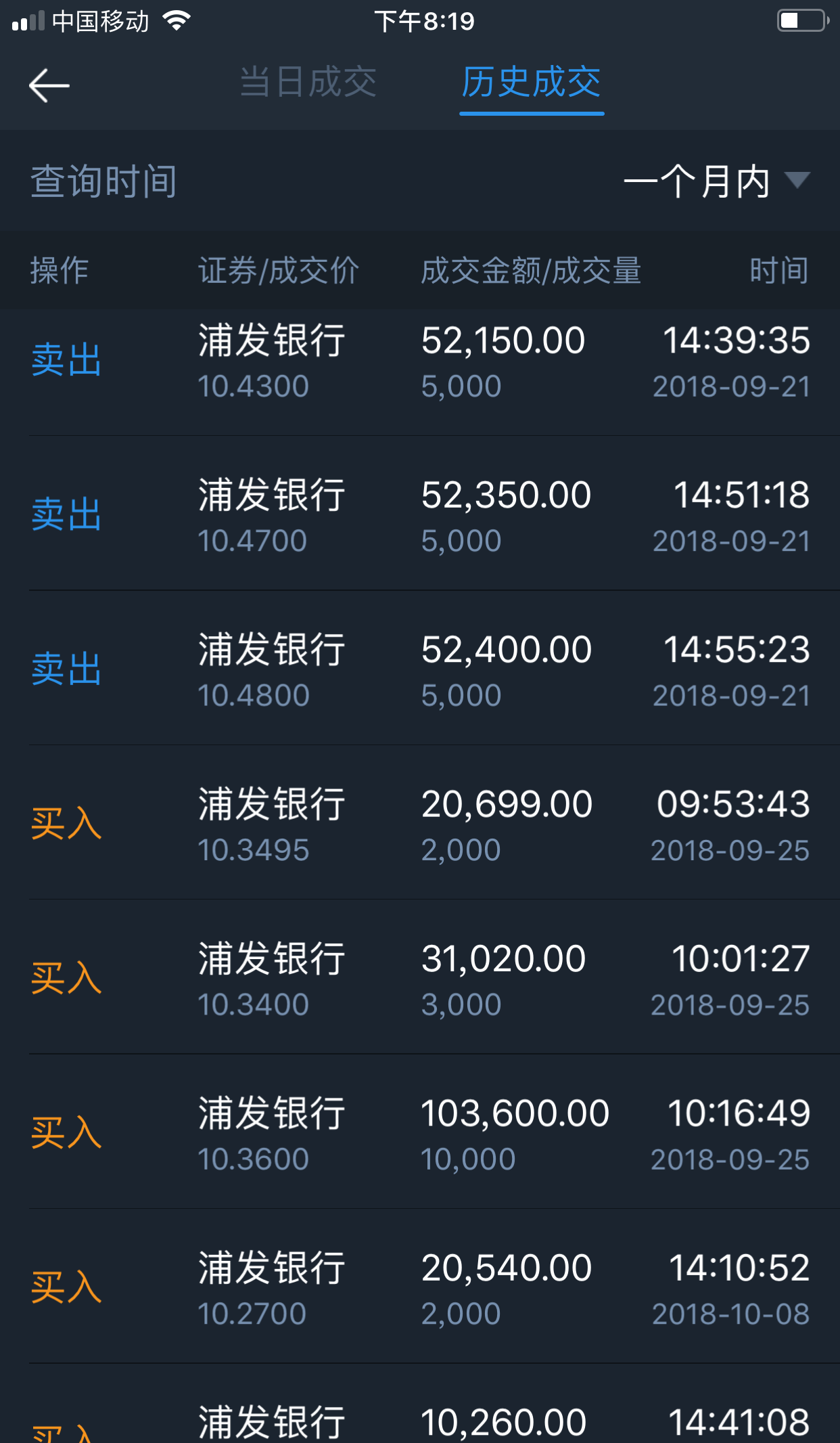 浦发银行查银行流水要钱吗 guba.eastmoney.com