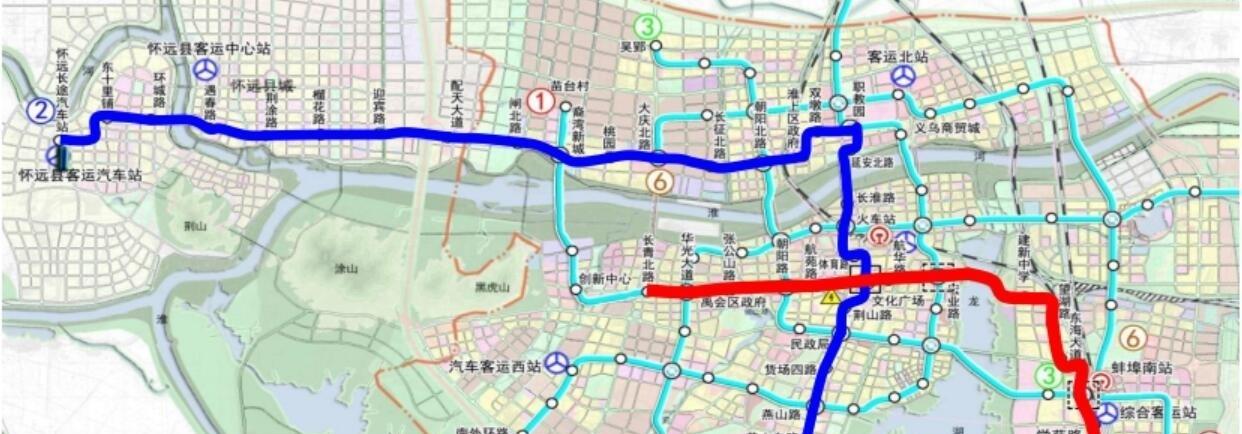 蚌埠将建设2条轨道交通线, 采用比亚迪云轨, 2019年5月试营运!12-30