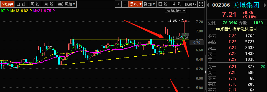 放量突破前期高点回调确认_天原股份(002386)股吧_网