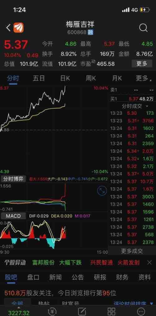 抢的如此疯狂_梅雁吉祥(600868)股吧_东方财富网股吧