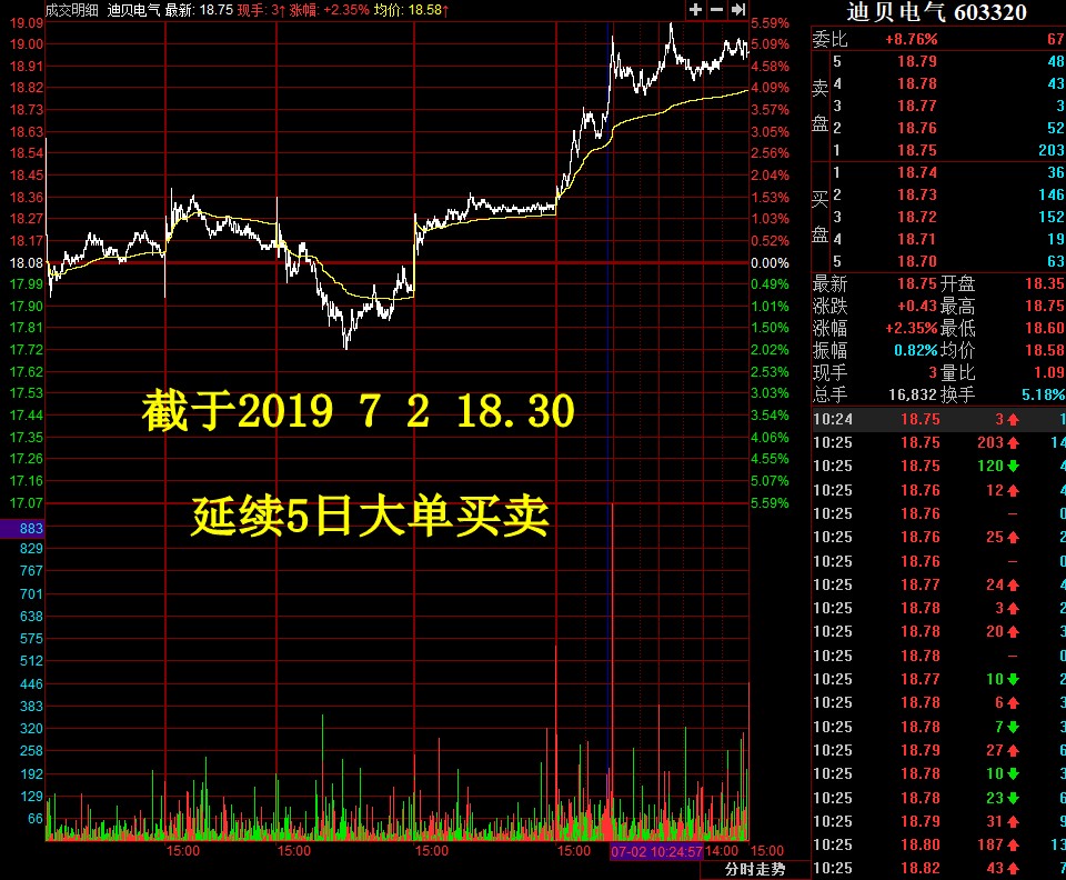 2日5日大单图_迪贝电气(603320)股吧_东方财富网股吧