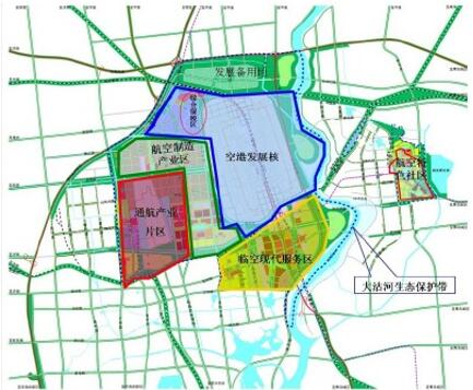 青岛胶州国际机场产业园区规划图