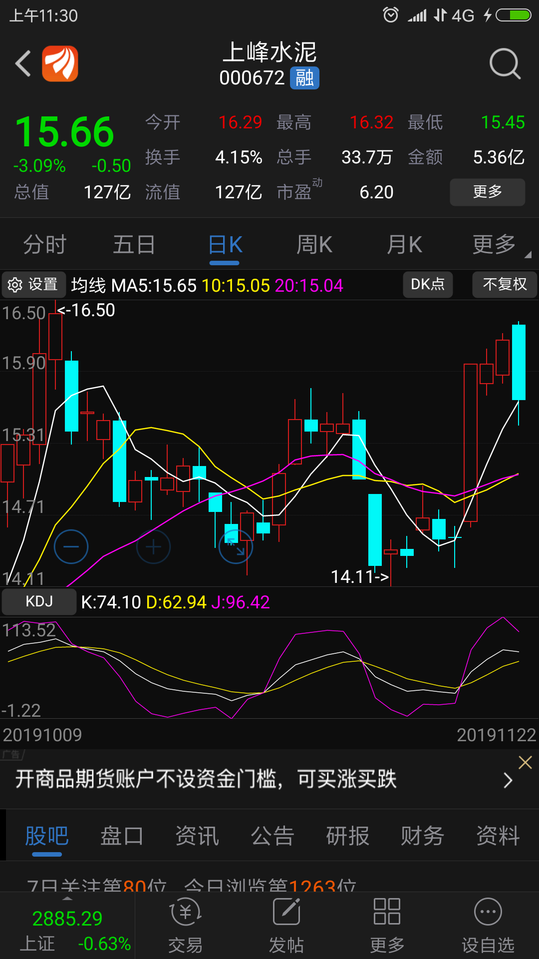 上峰水泥吧(000672.sz) 正文