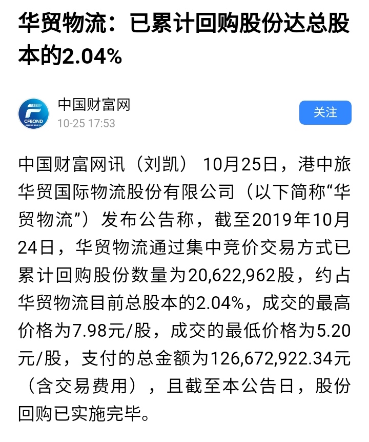 华贸物流(603128)股吧_东方财富网股吧