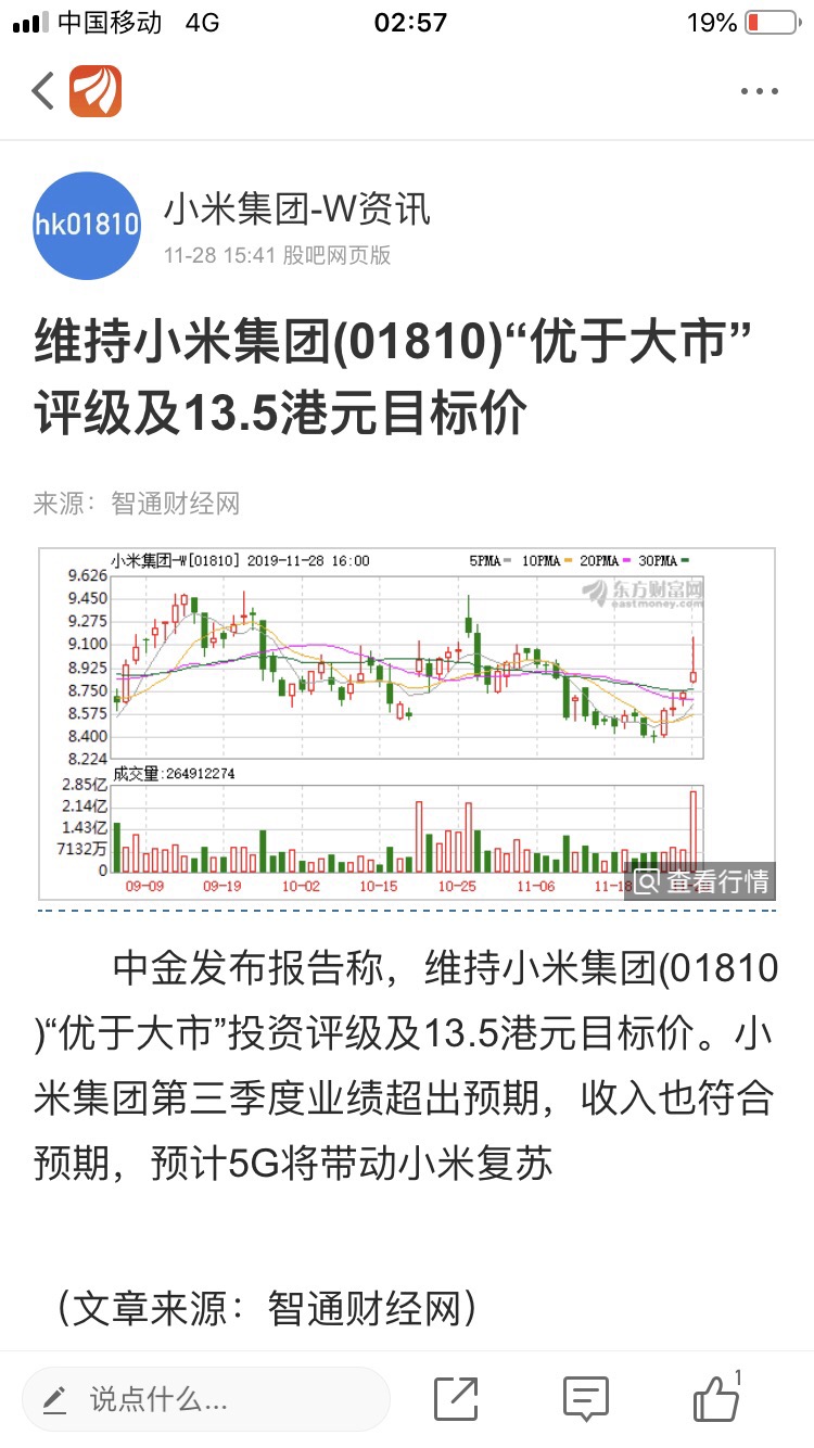 65港_小米集团-w(hk01810)股吧_东方财富网股吧