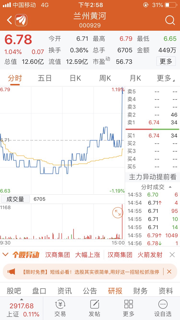 狗庄最后一分钟的骚操作_兰州黄河(000929)股吧_东方财富网股吧