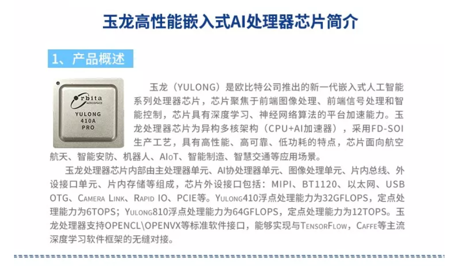 欧比特新一代人工智能芯片问世