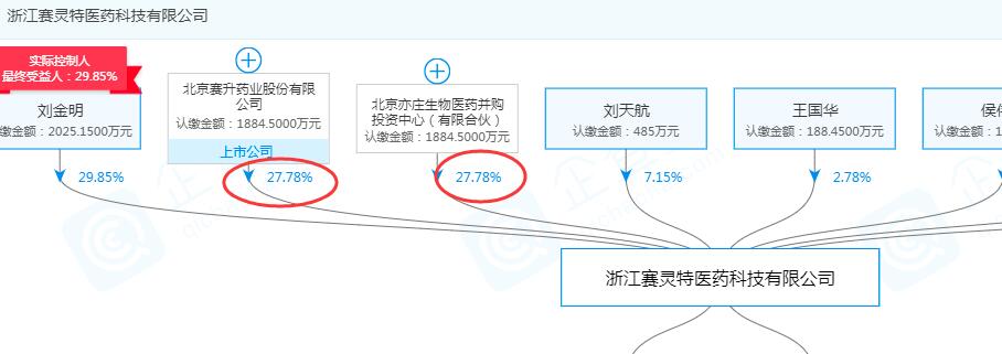 浙江赛灵特医药科技有限公司 关系图 浙江的啊,关键点