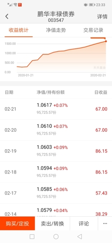 这收益怎么算的,我十万一千多的本金0.