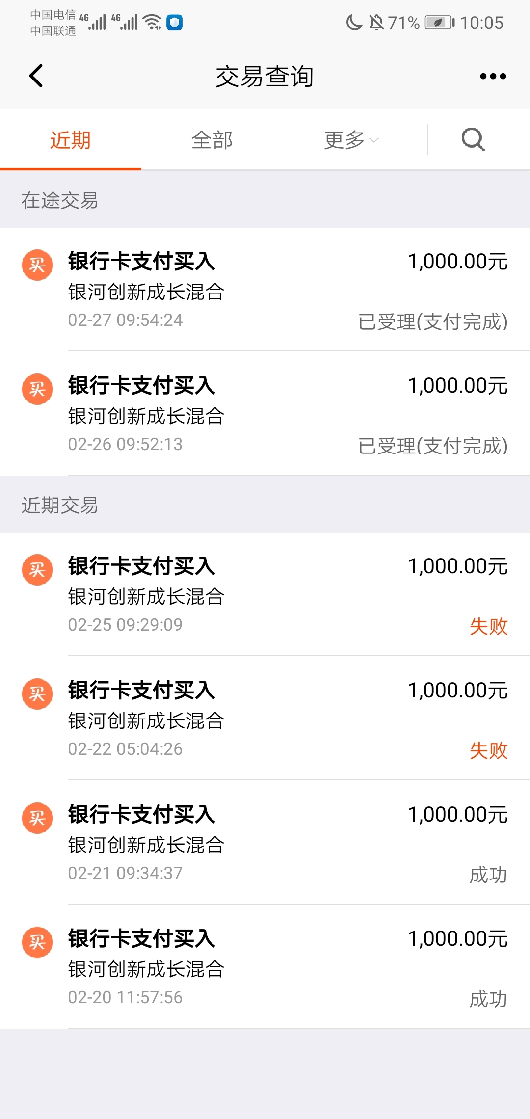 怎么我买这个基金都失败了?