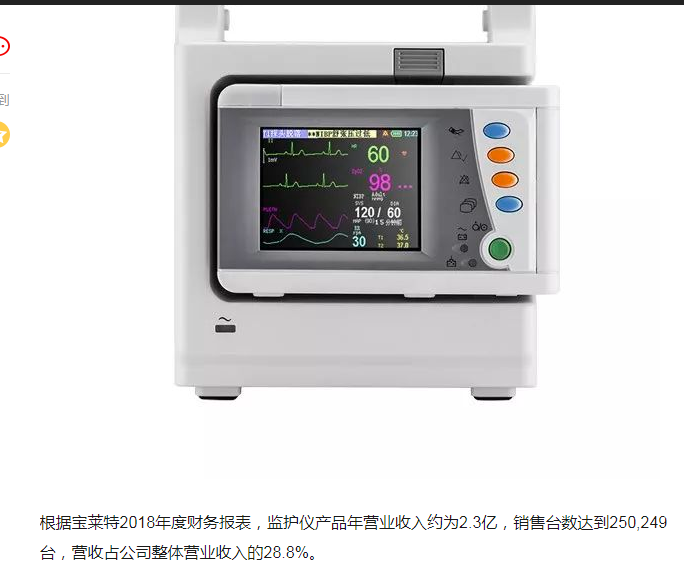 宝莱特的产品价值太低了监护仪均价1000多