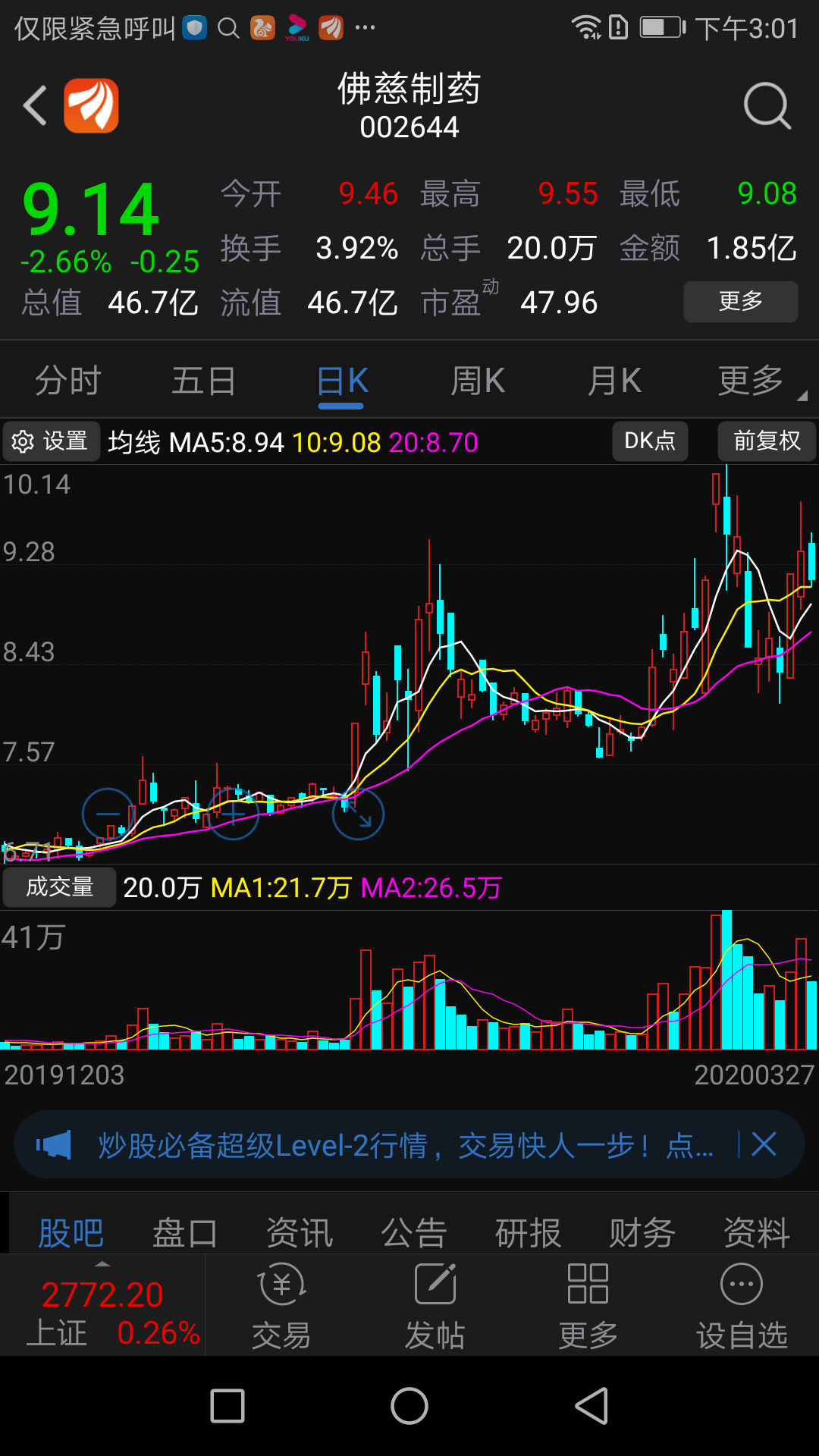 佛慈制药吧(002644.sz) 正文