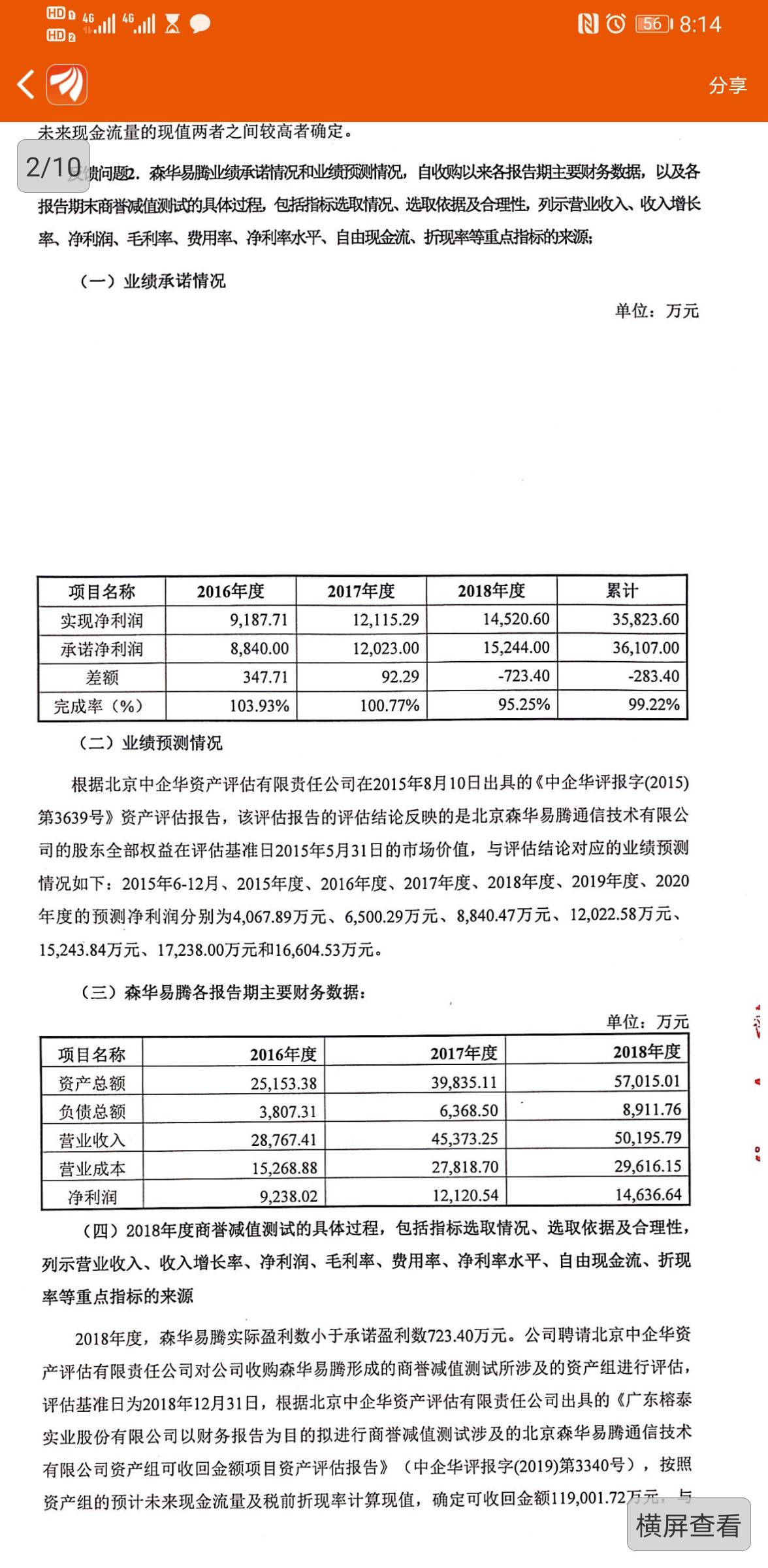 此股的最大看点在于森华易腾的年底业绩,若能与2018年持平,属于中性