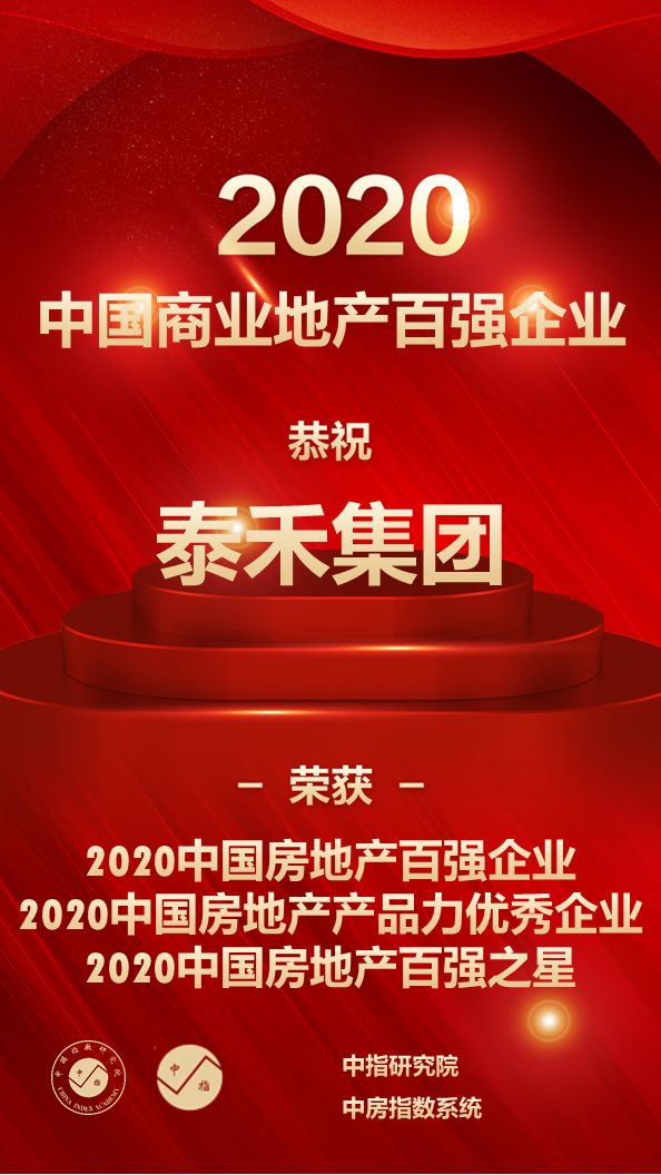 泰禾集团荣登2020中国房地产26强企业消息经得起核查