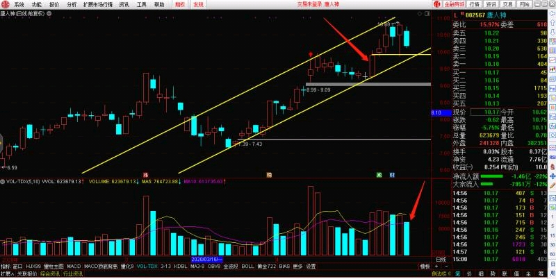 技术分析,个股解答观点还是不变,今天整体板块下跌,唐人神缩量收阴