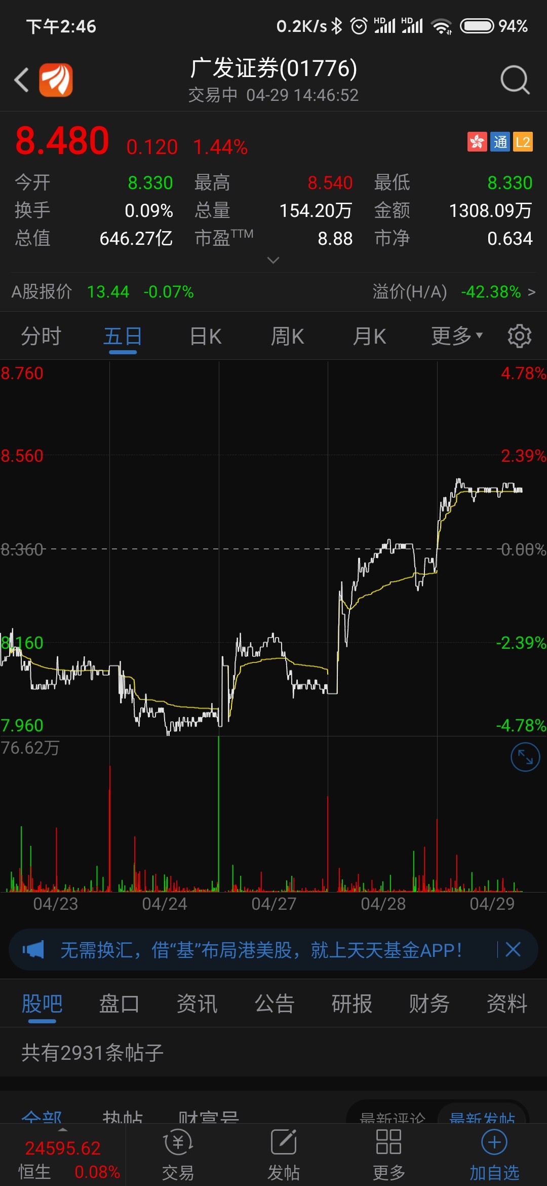 广发证券吧(000776.sz) 正文