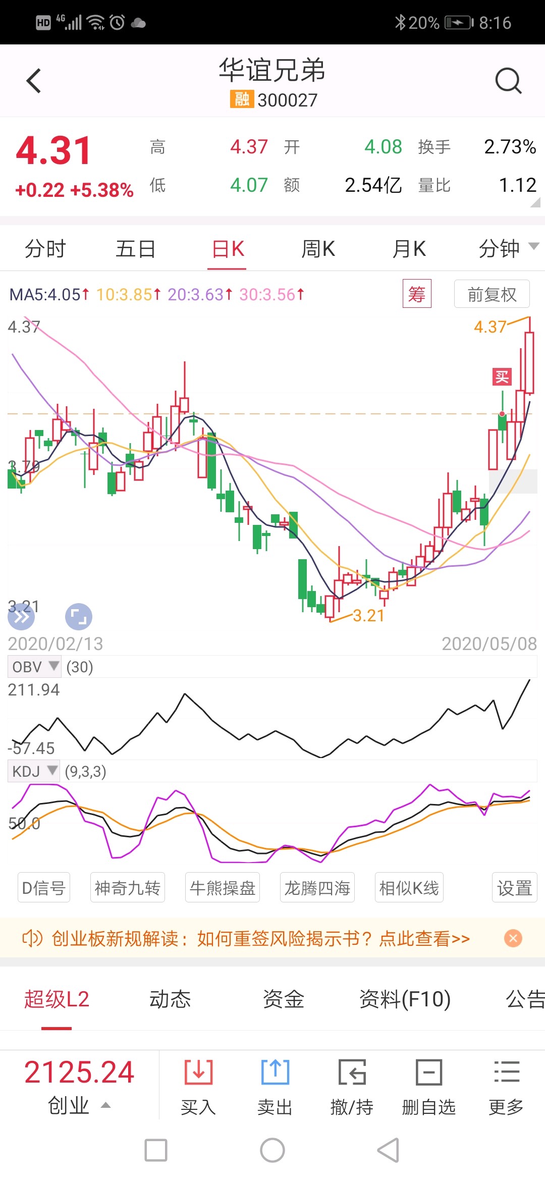 华谊兄弟吧 正文   资金流向 华谊兄弟(300027) 今日主力流入10846.