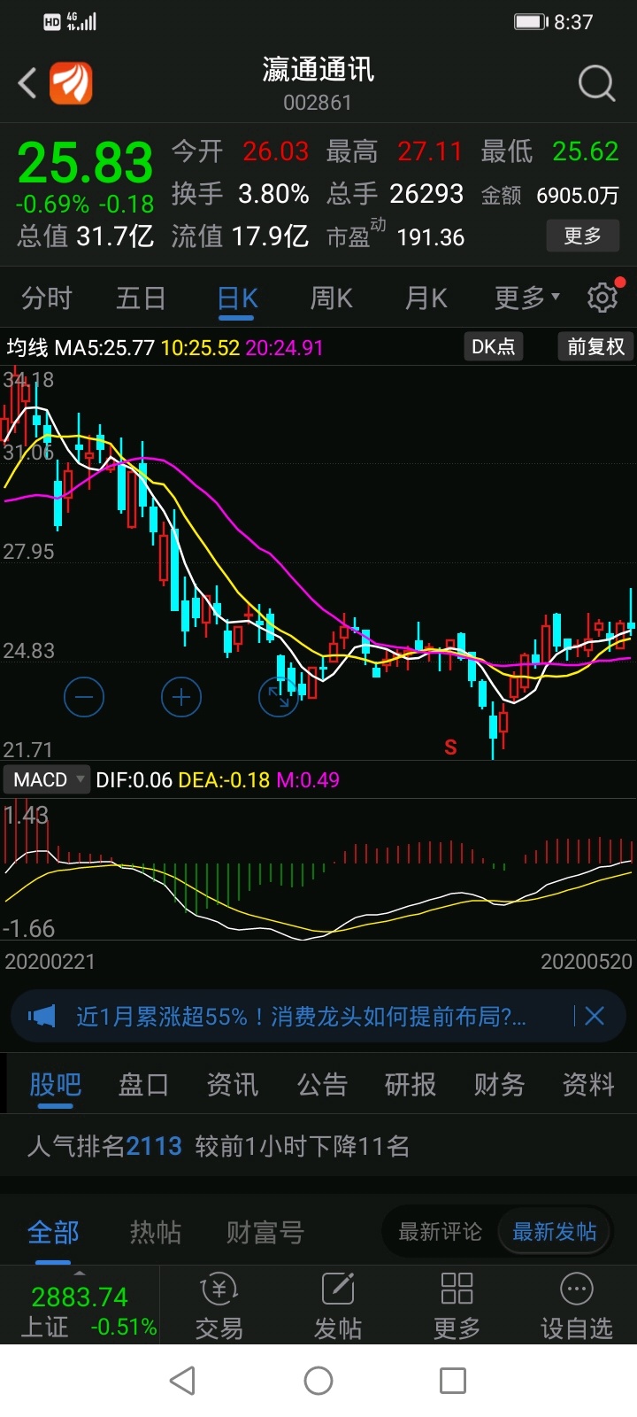 瀛通通讯吧(002861.sz) 正文