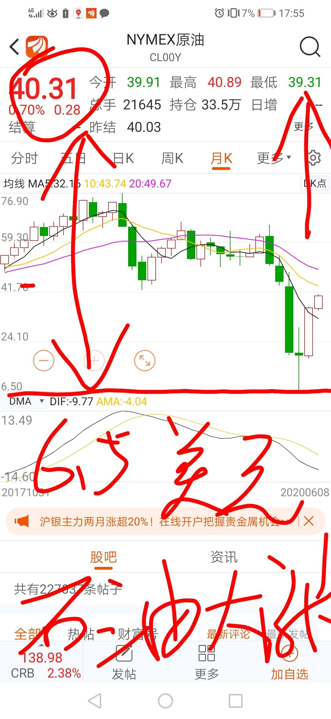 st准油决对有暗雷!看看石油反弹多少了!换其它强势石油