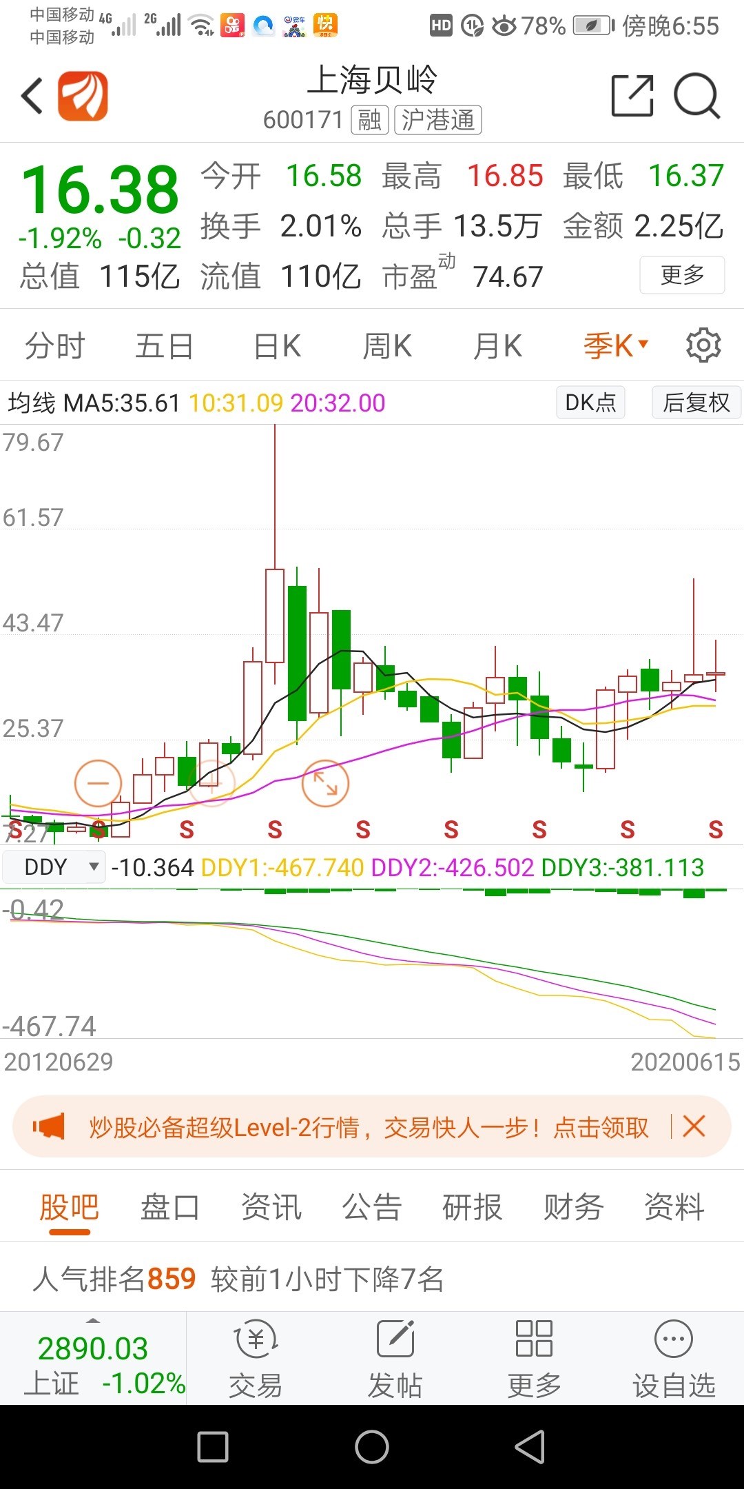 上海贝岭(600171)股吧_东方财富网