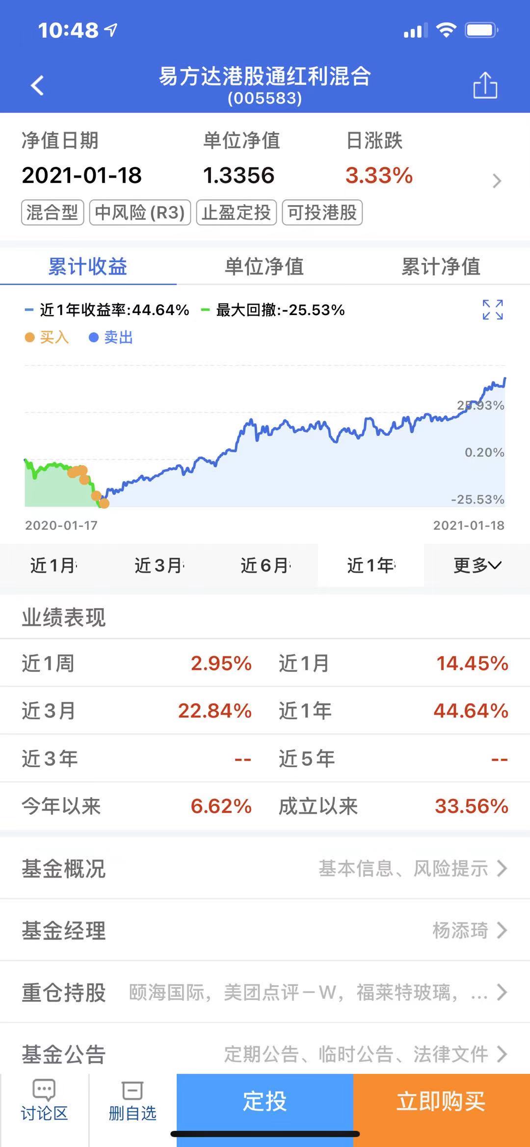 易方达港股通红利混合吧 正文