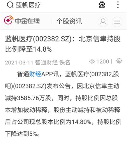 蓝帆医疗(002382)股吧_东方财富网股吧