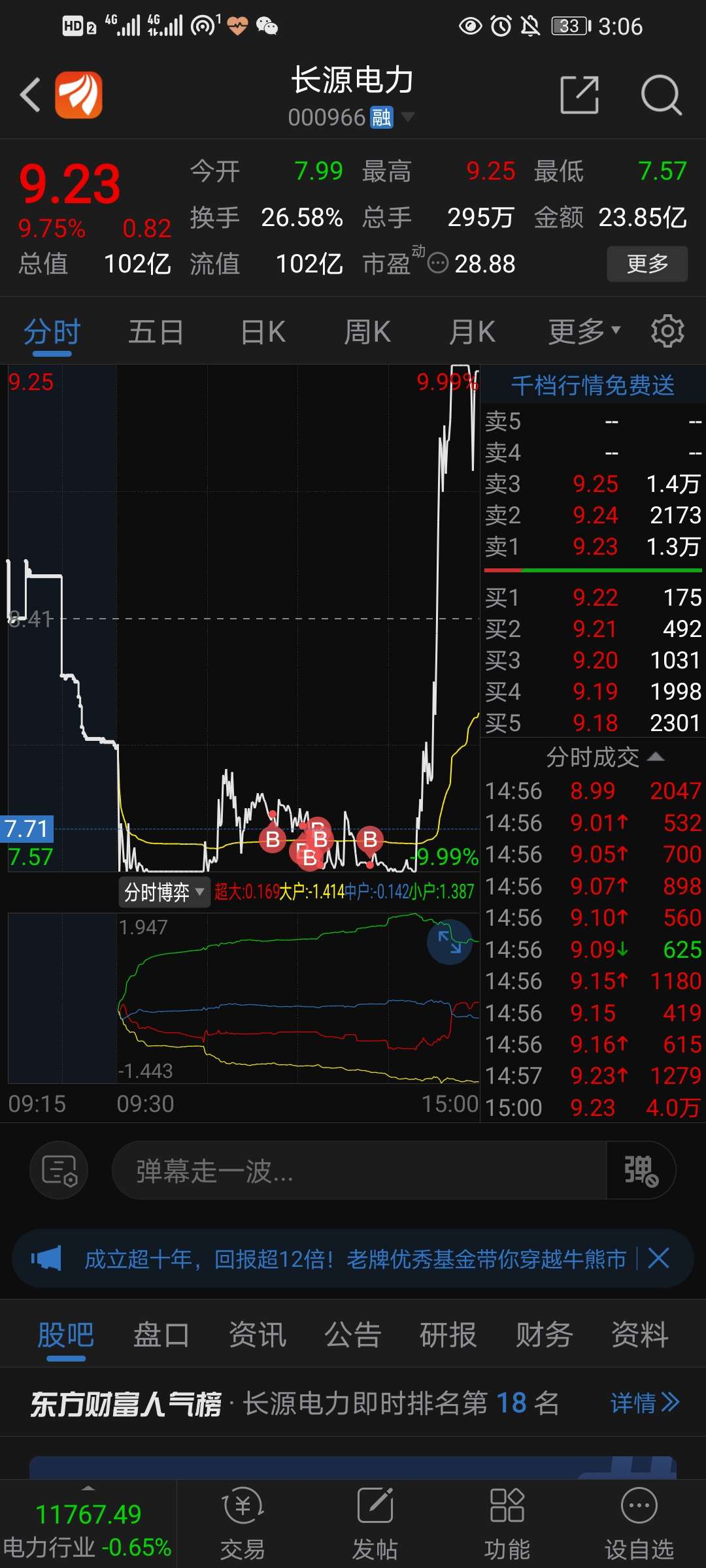 看好长源!冲啊!