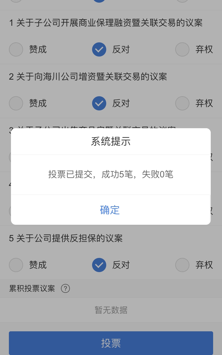 我反对