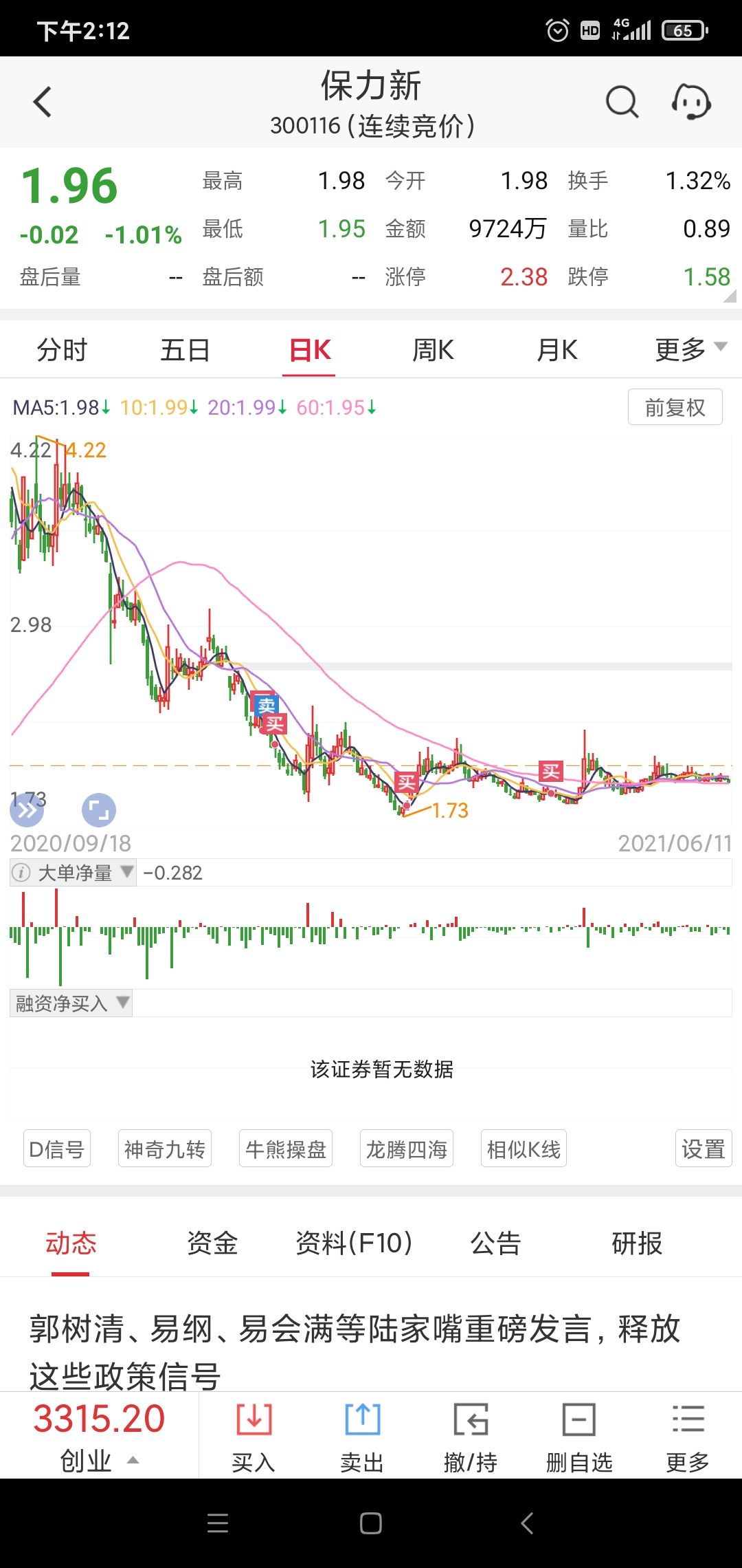 06,我一直都在～～_保力新(300116)股吧_东方网