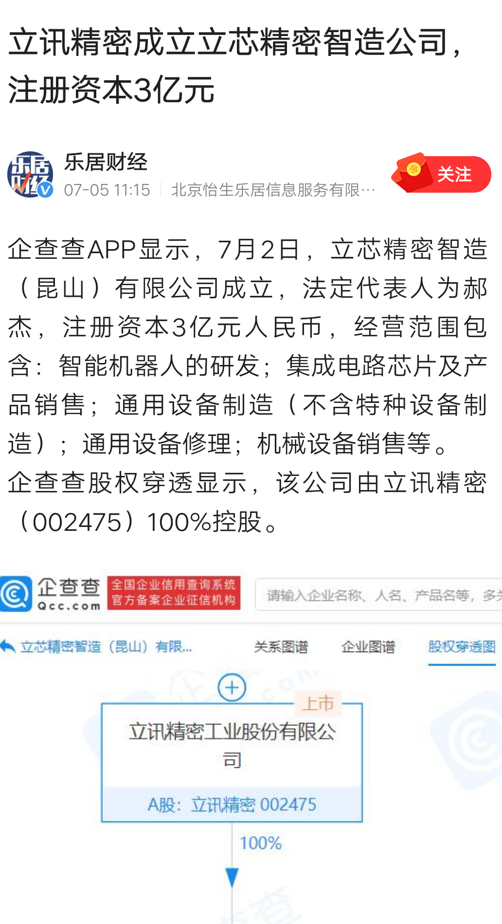 sz) 正文                            股吧网页版  立讯精密成立全资